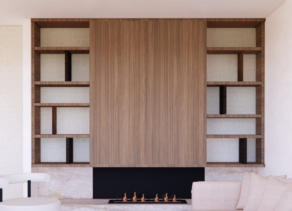 Een maatwerk kast die precies in de muur past