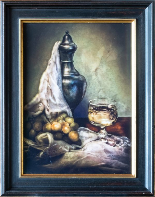 Stilleven met tinnen kan