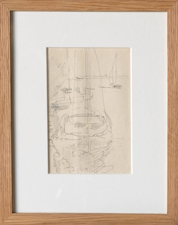 Zeilschip aangemeerd